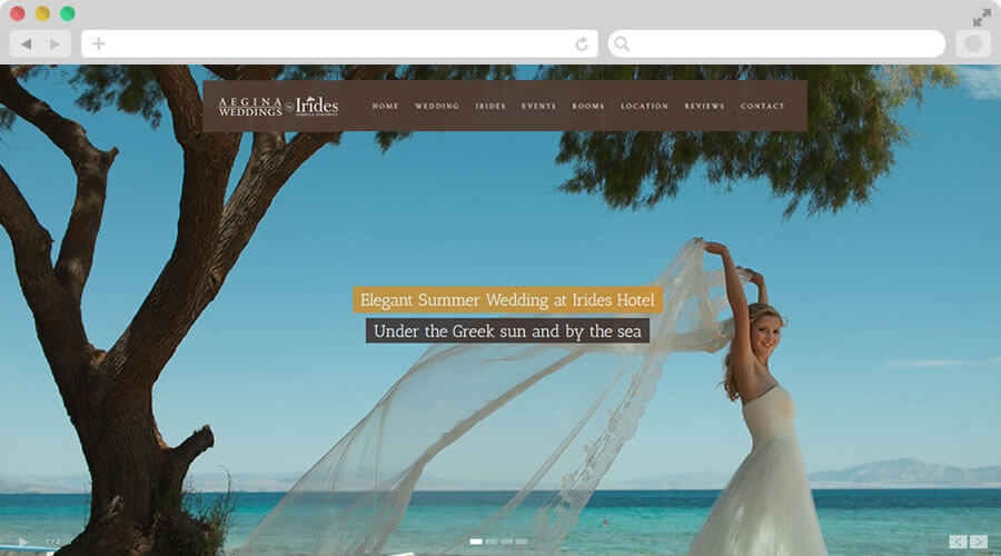 Κατασκευή Ιστοσελίδας Δεξιώσεις "Irides Weddings"